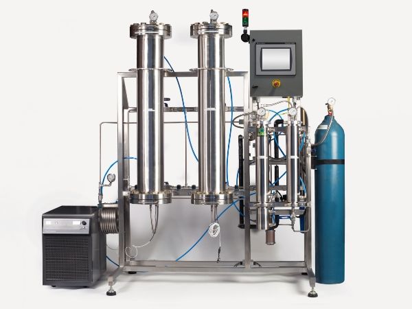 Filtro de cartucho único utilizado en la extracción de aceite vegetal.